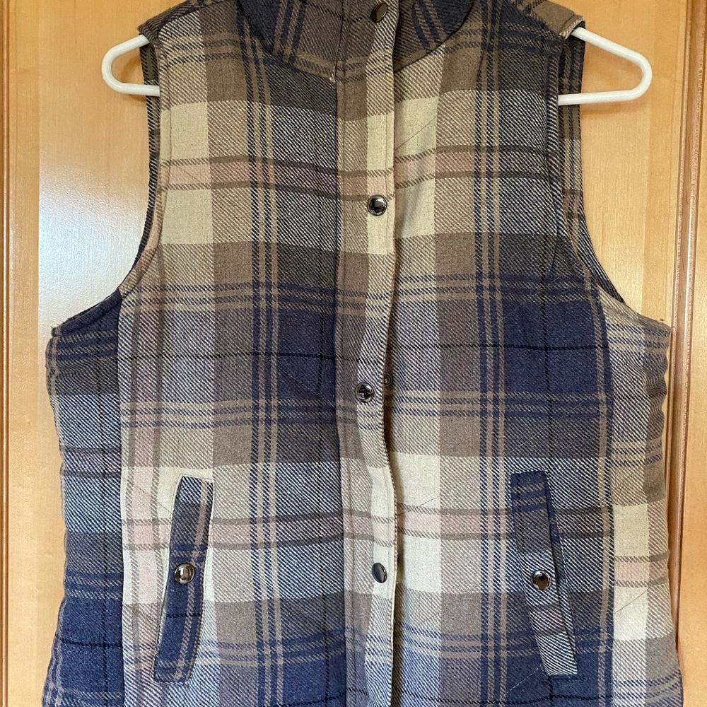 thread and supply plaid vest